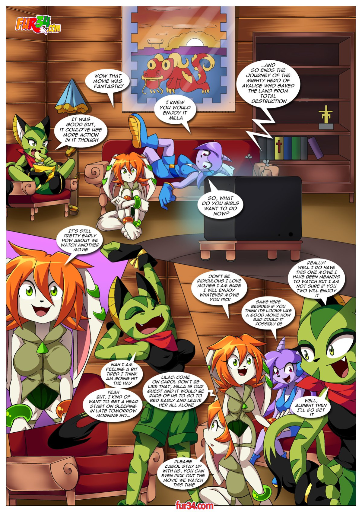 [Palcomix] Watching A Movie With Friends
