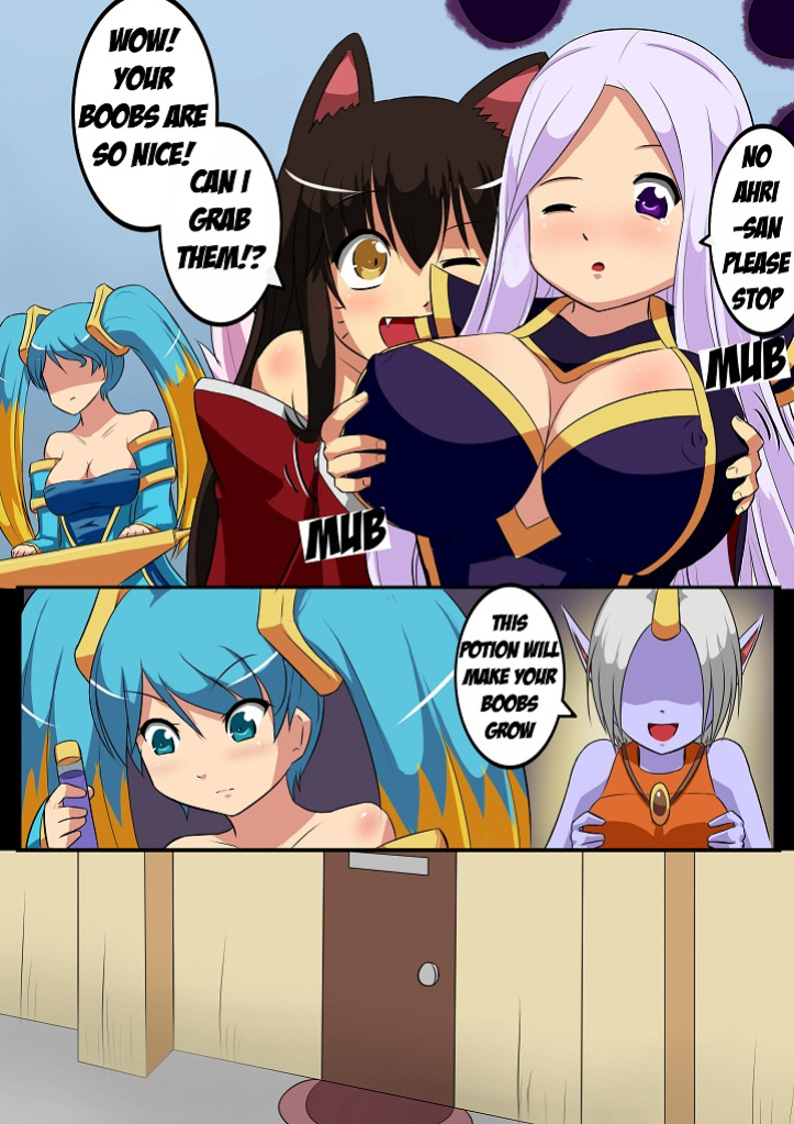 [Xano501] Sona x Ahri: Lovely Boobies