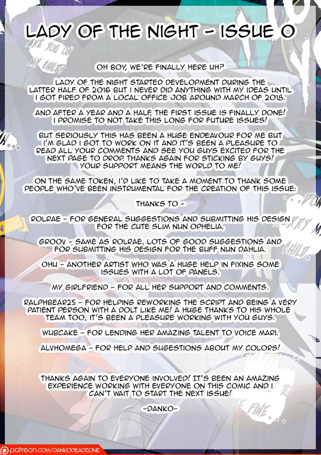 [DankoDeadZone] Lady of the Night - Issue 0