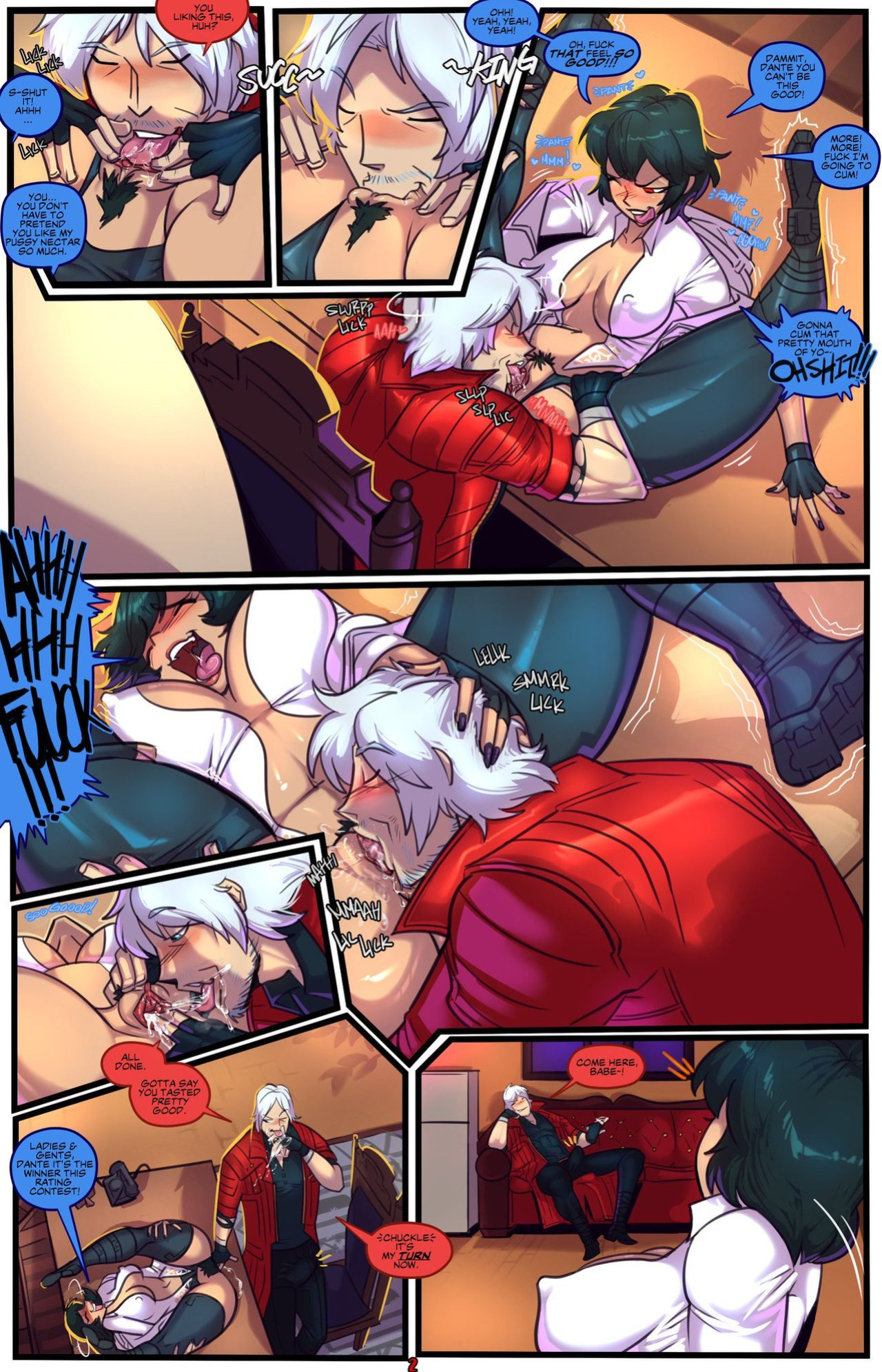 [PandoraRaptor] Devil May Fuck : Dante X Lady - Sex & Gambling (Devil May Cry) [Ongoing]