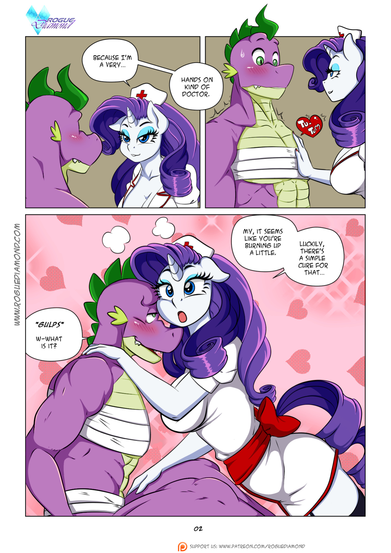 [Pia-Sama] Lustful Diamond. Rare Nurse (My Little Pony: Friendship is Magic) [color]