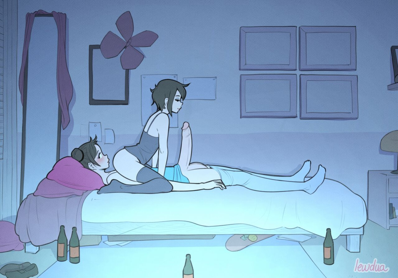 [Lewdua] Alice and Alison Playing Games with the Secret Lover at Night