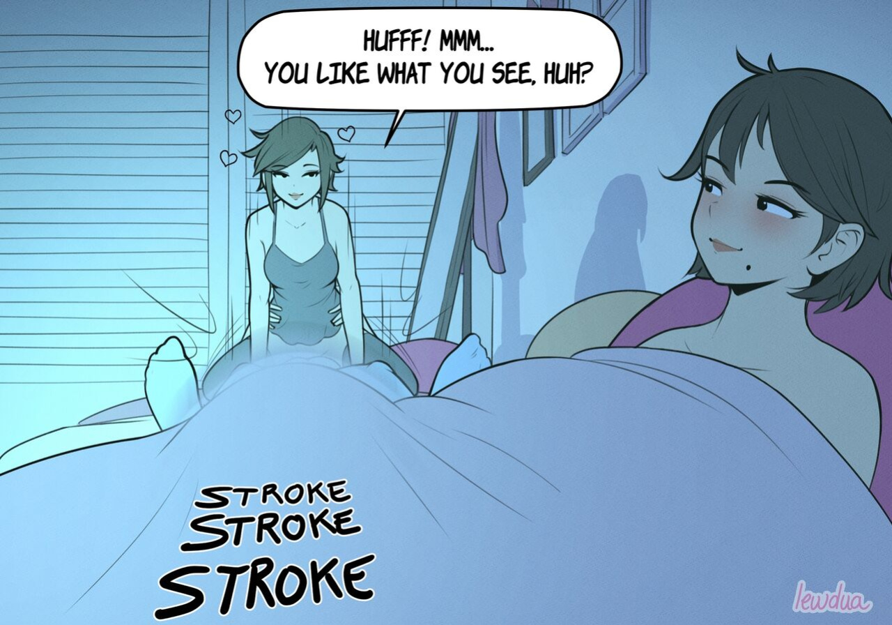 [Lewdua] Alice and Alison Playing Games with the Secret Lover at Night
