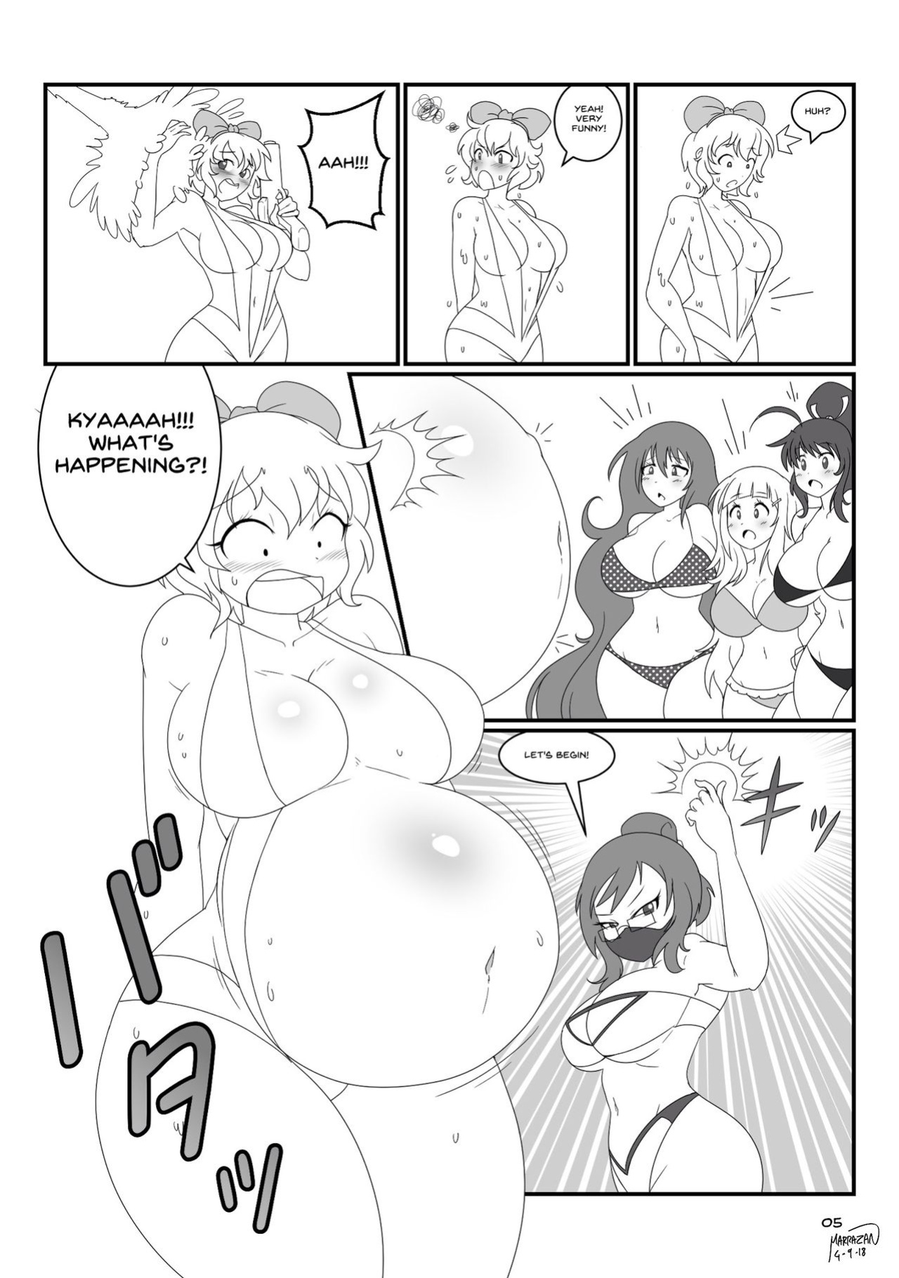 Senren Kagura Preggo Beach Splash