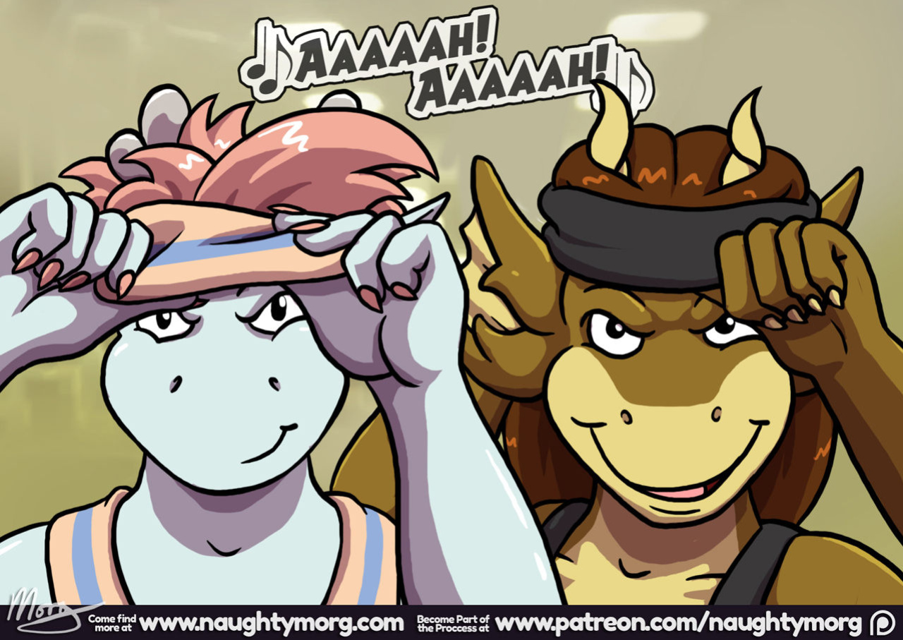 [NaughtyMorg] Gem & Sarah: Weight Training