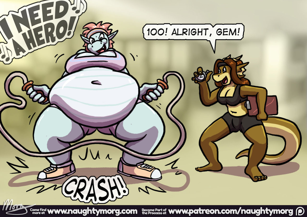 [NaughtyMorg] Gem & Sarah: Weight Training