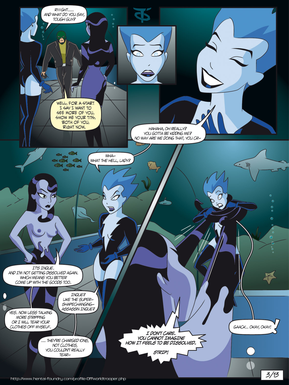 [Offworldtrooper] Inque and Livewire (Batman Beyond)