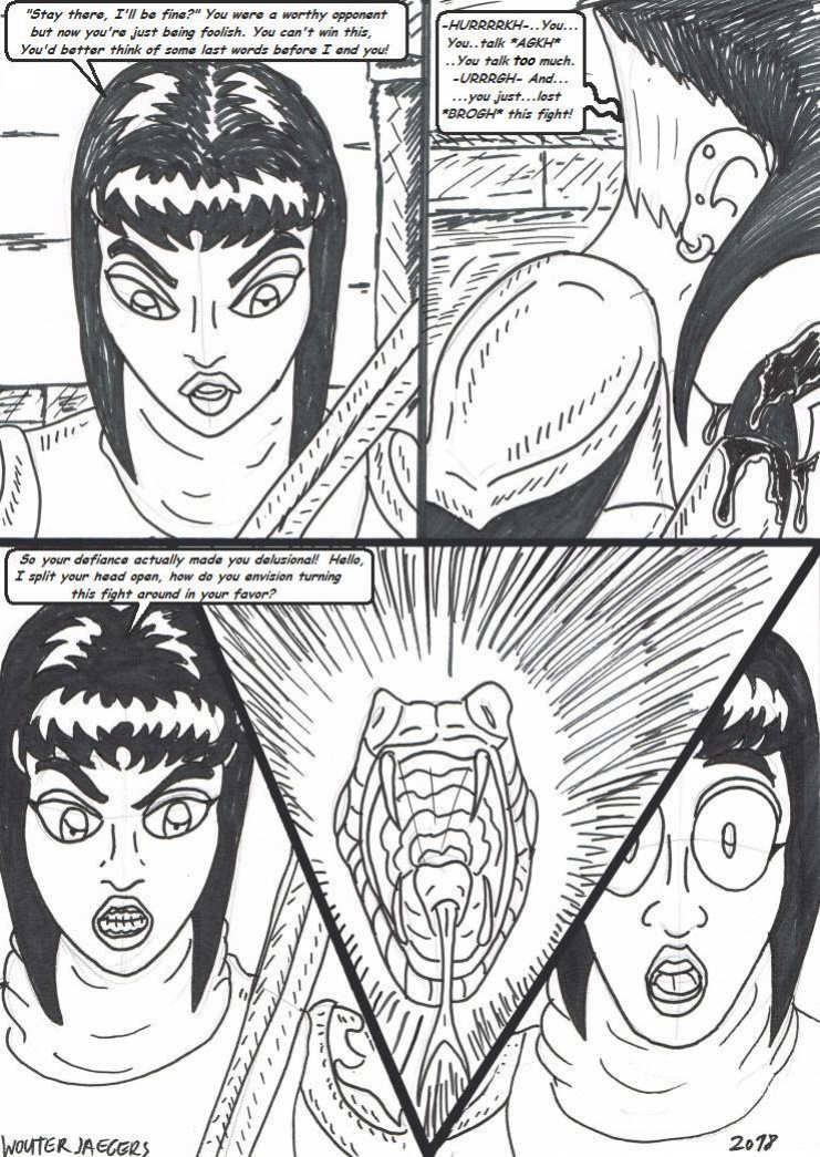 Teenage mutant Ninja Turtles: Karai versus Karai.