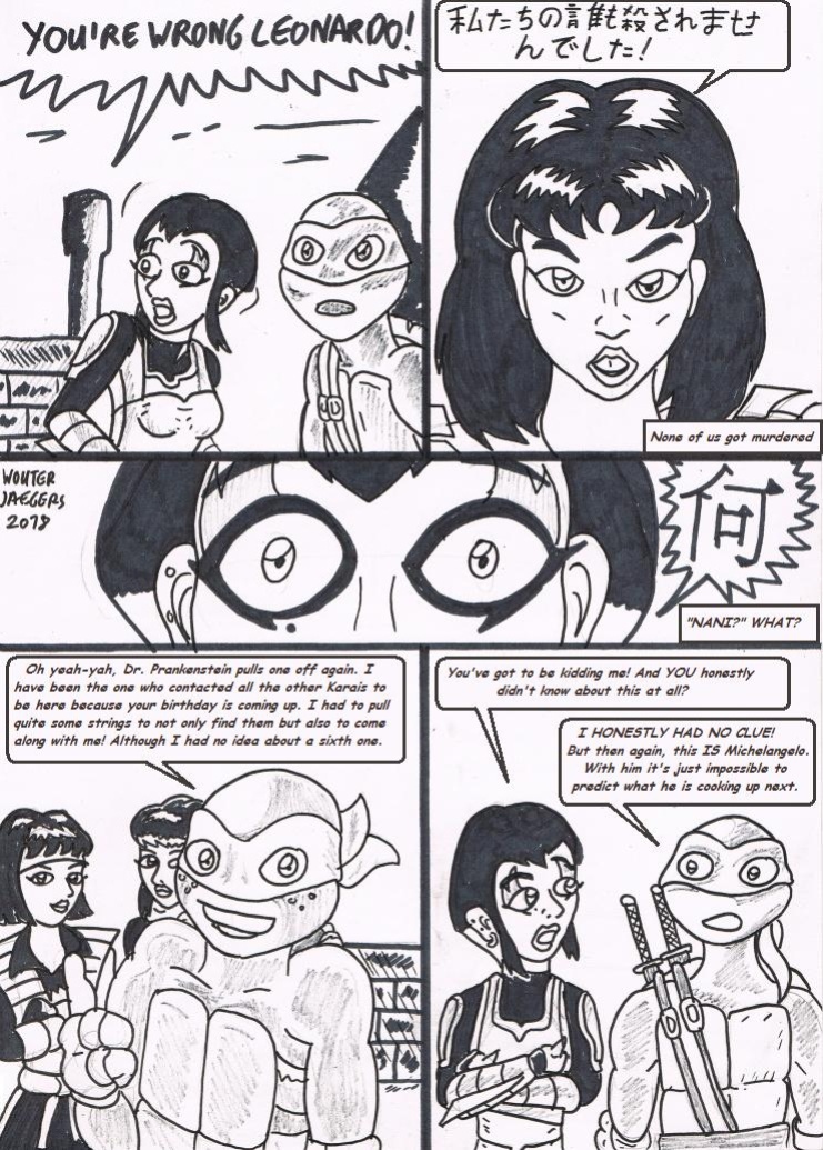 Teenage mutant Ninja Turtles: Karai versus Karai.