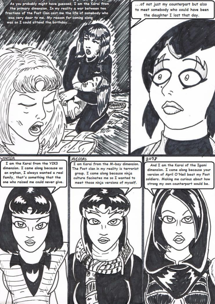 Teenage mutant Ninja Turtles: Karai versus Karai.