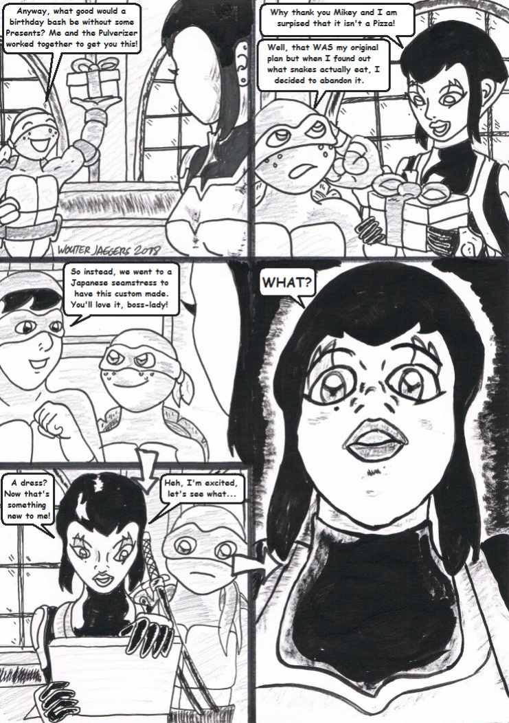 Teenage mutant Ninja Turtles: Karai versus Karai.