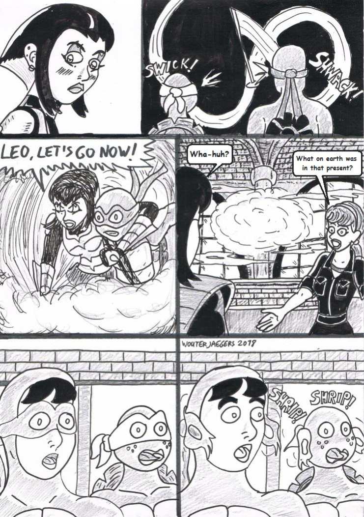 Teenage mutant Ninja Turtles: Karai versus Karai.