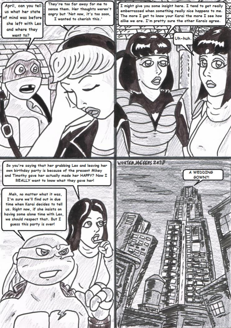 Teenage mutant Ninja Turtles: Karai versus Karai.