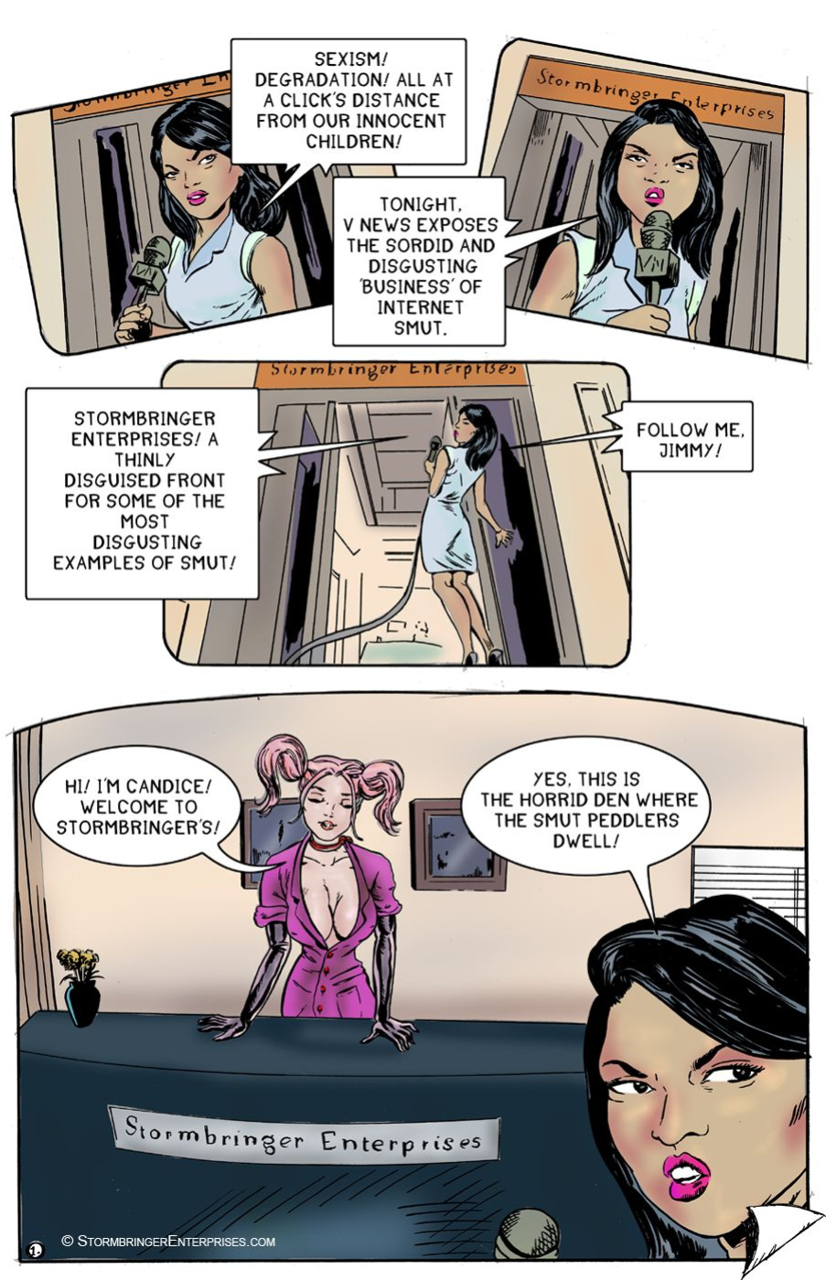 (The Erotic Adventures of Candice) ch08. Media Frenzy
