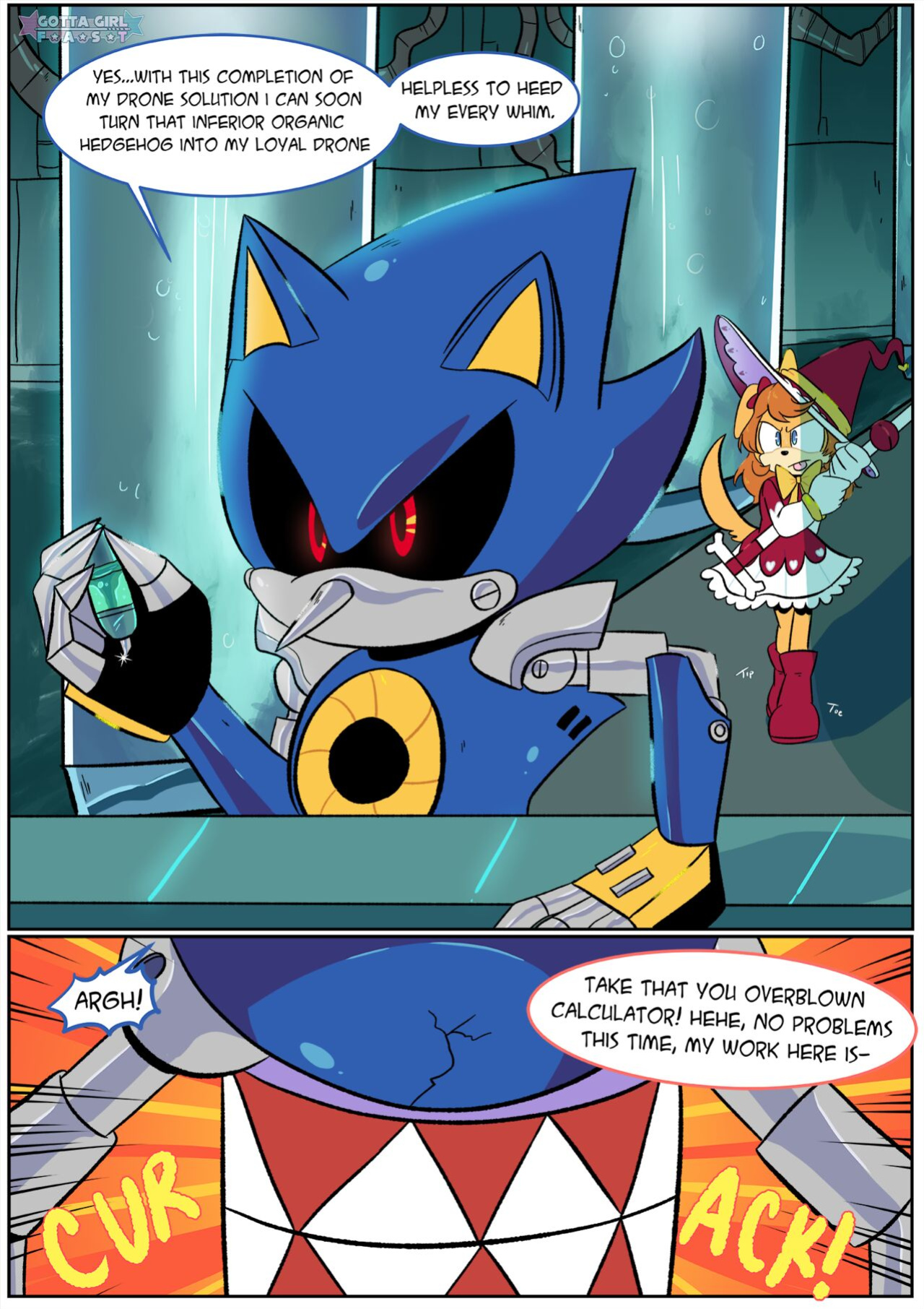 [FluffyTG] Gotta Girl Fast #4: Metal Sonic