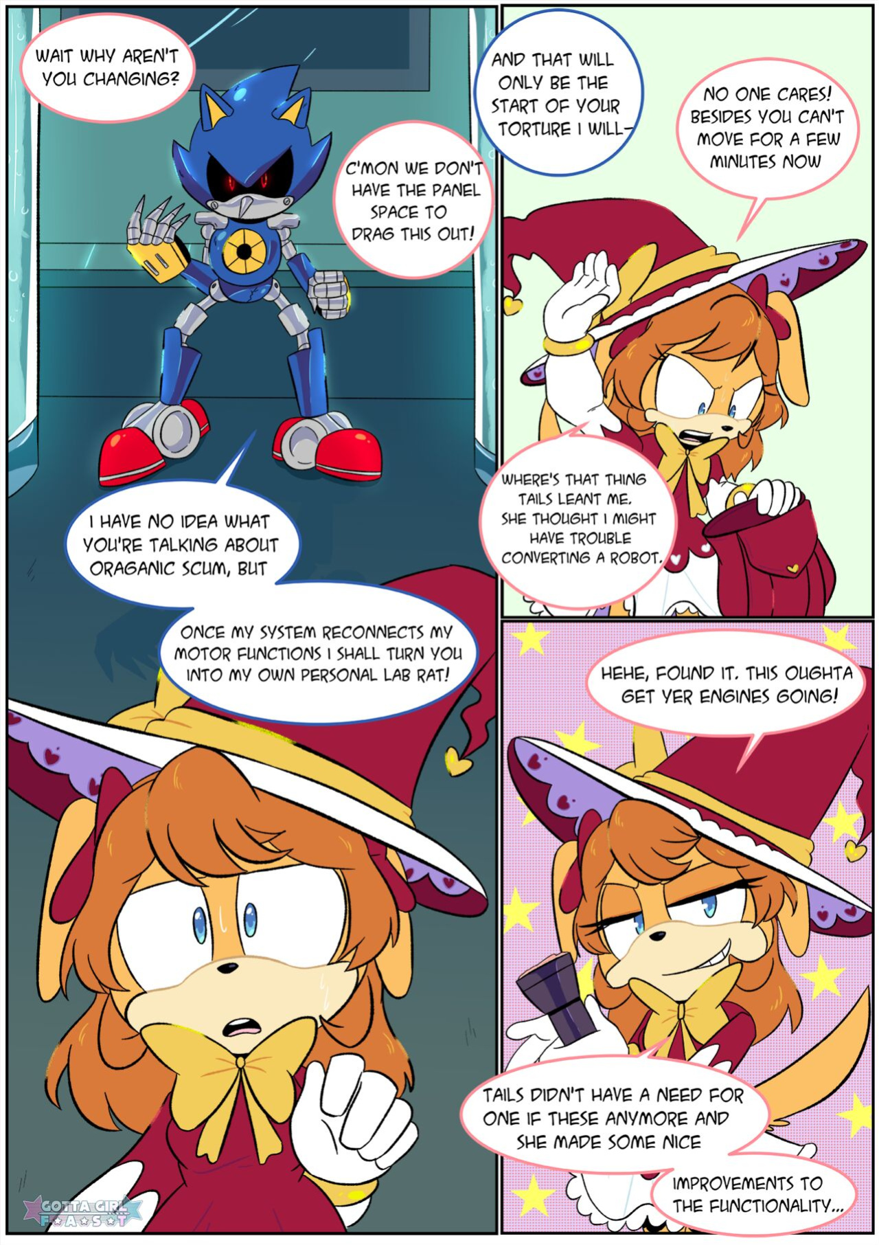 [FluffyTG] Gotta Girl Fast #4: Metal Sonic