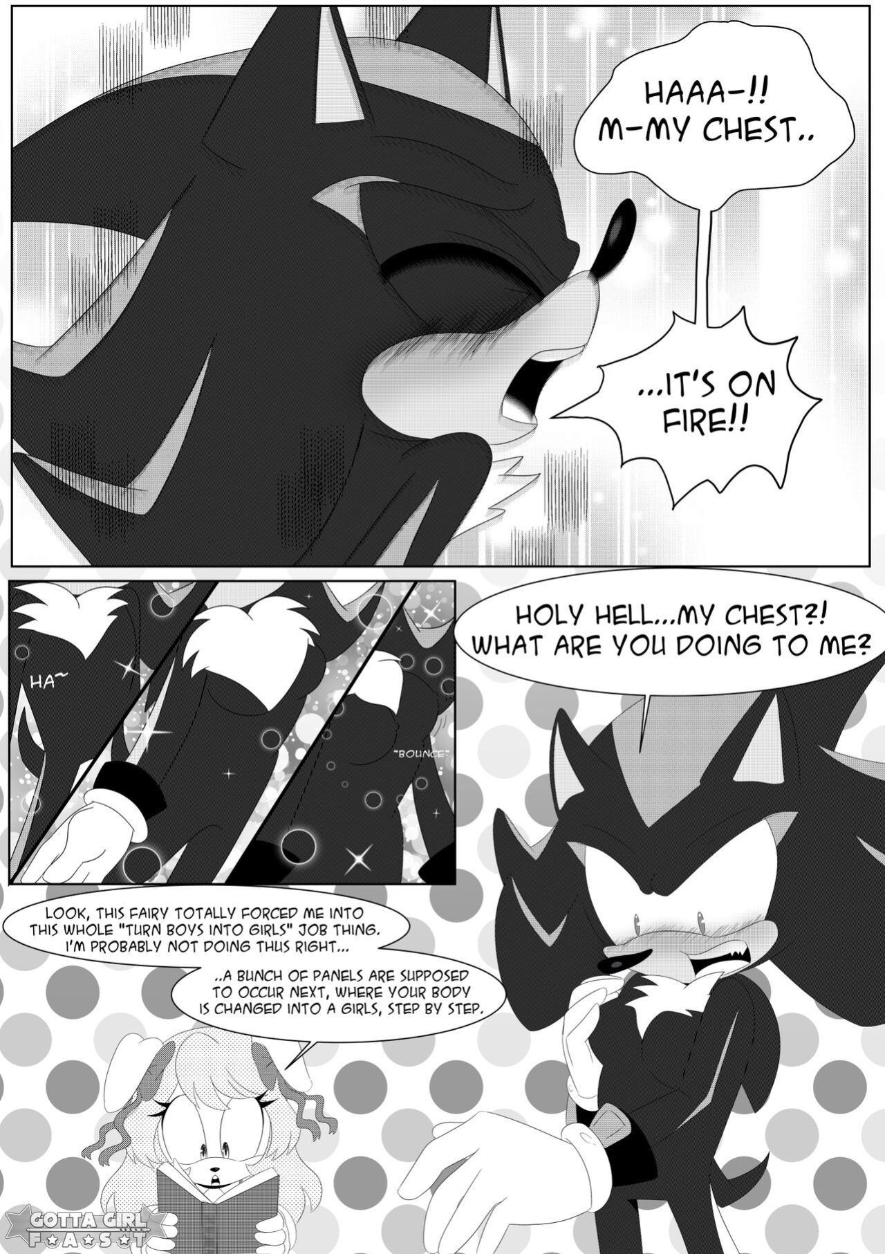 [FLuffyTG] Gotta Girl Fast #1: Shadow