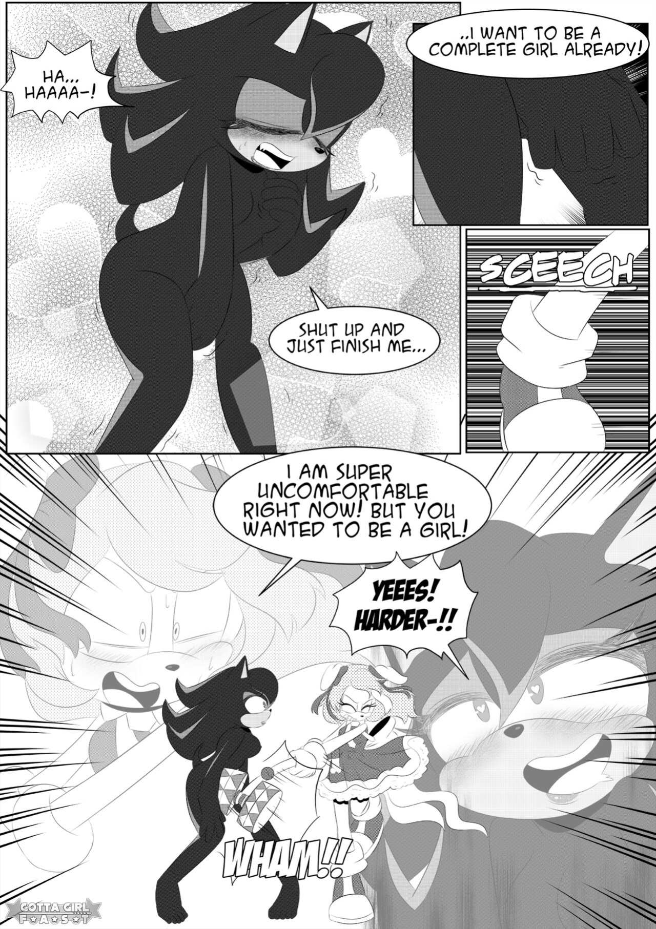 [FLuffyTG] Gotta Girl Fast #1: Shadow