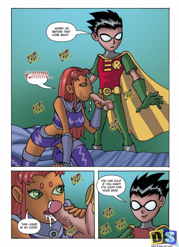 [Drawn-Sex] Robin and Starfire