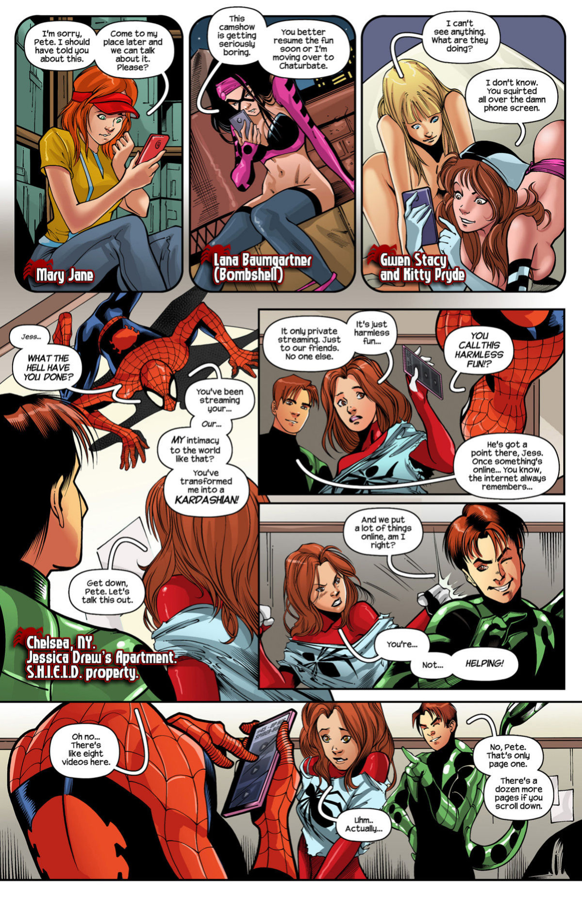 [Tracy Scops (Kall Alves)] Ultimate Spider-Man XXX 12 - Spidercest - An itsy bitsy spider climbs up (Spider-Man)