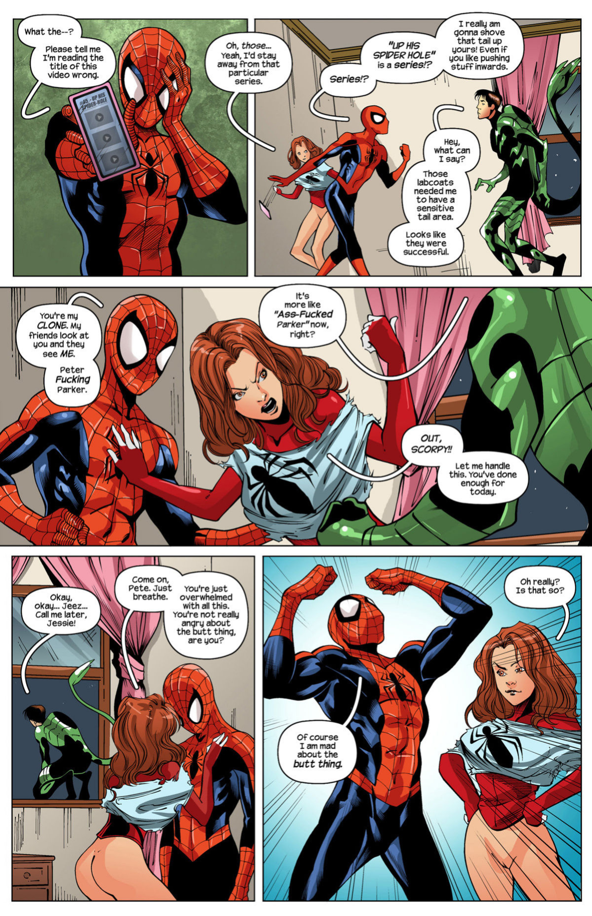 [Tracy Scops (Kall Alves)] Ultimate Spider-Man XXX 12 - Spidercest - An itsy bitsy spider climbs up (Spider-Man)