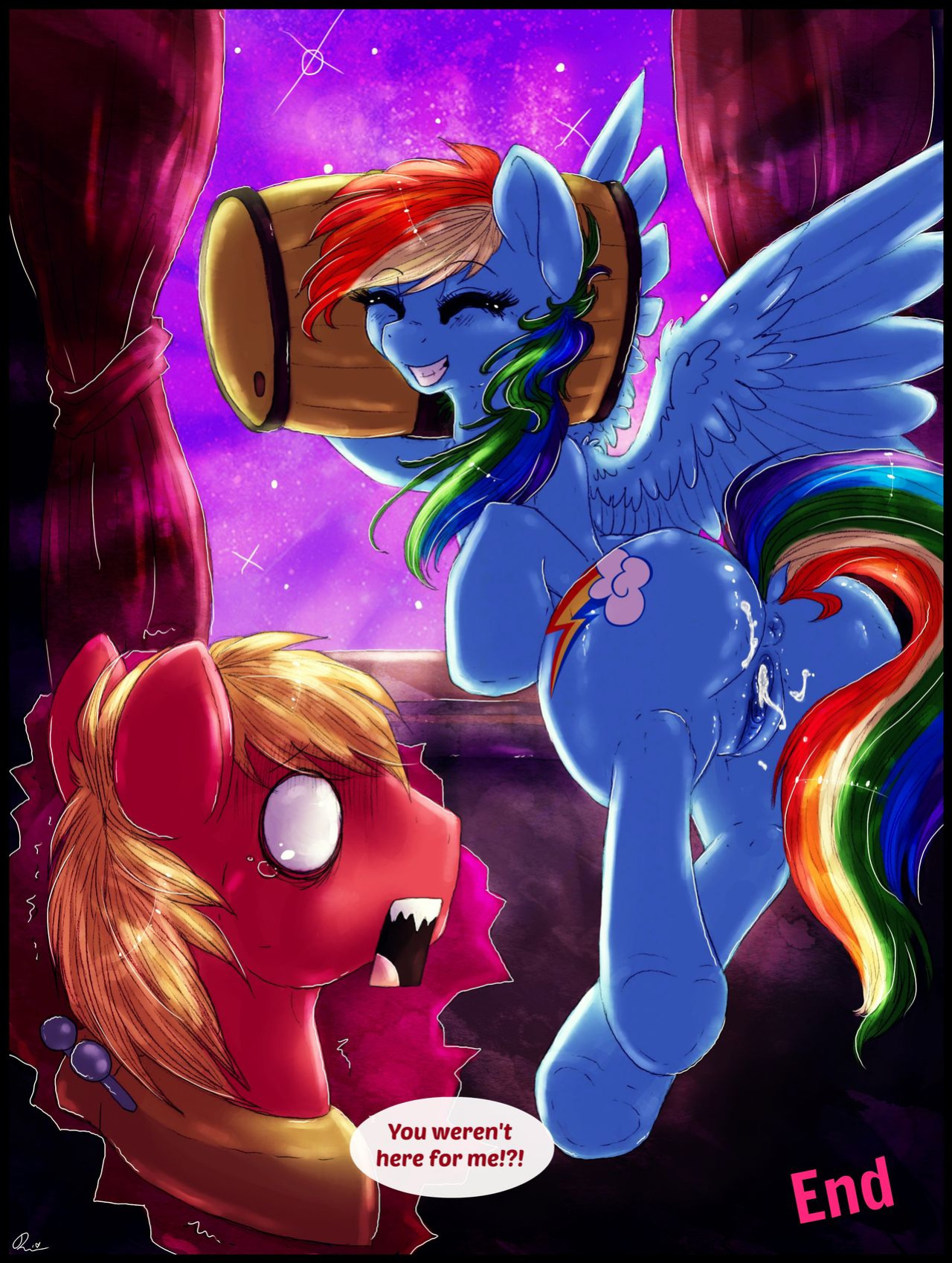 [Dimwitdog] Over a Barrel [Full color, Sketches, Flats]