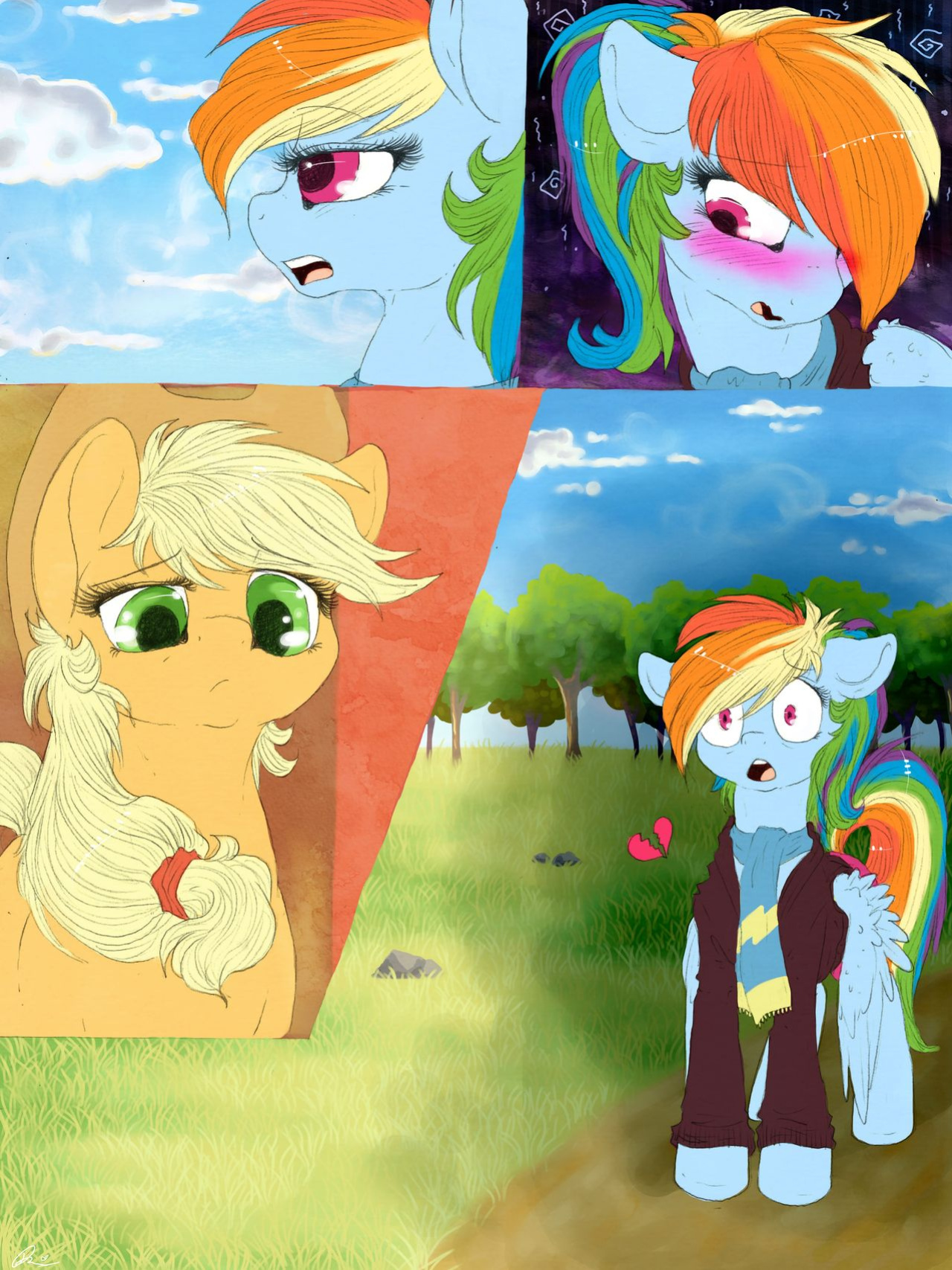 [Dimwitdog] Over a Barrel [Full color, Sketches, Flats]