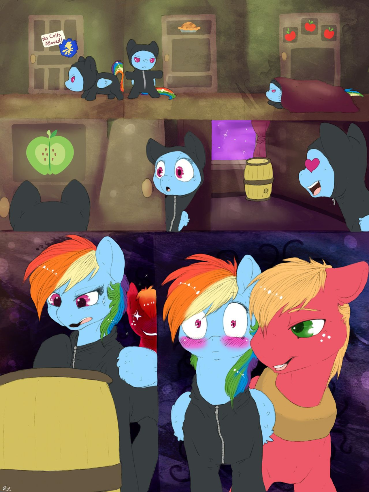 [Dimwitdog] Over a Barrel [Full color, Sketches, Flats]