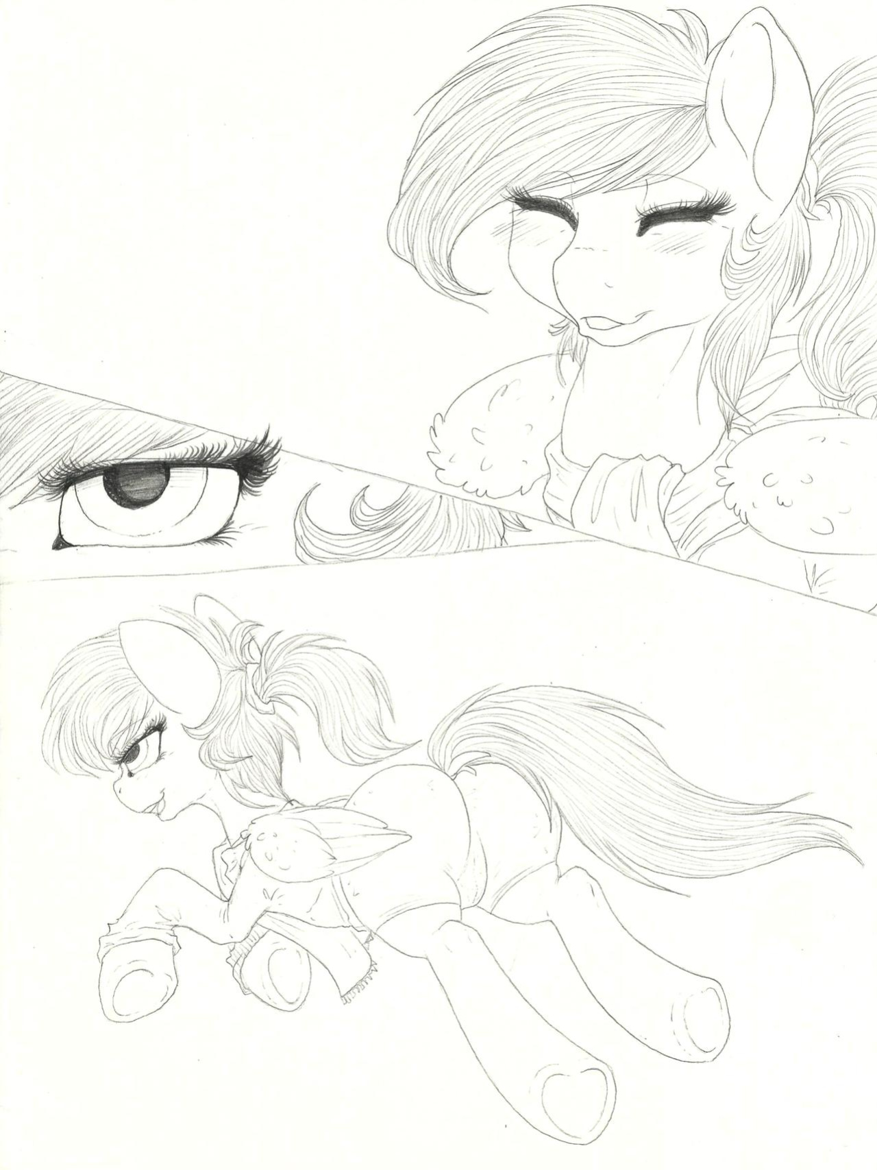 [Dimwitdog] Over a Barrel [Full color, Sketches, Flats]