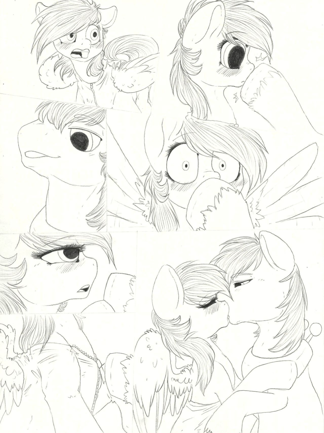[Dimwitdog] Over a Barrel [Full color, Sketches, Flats]