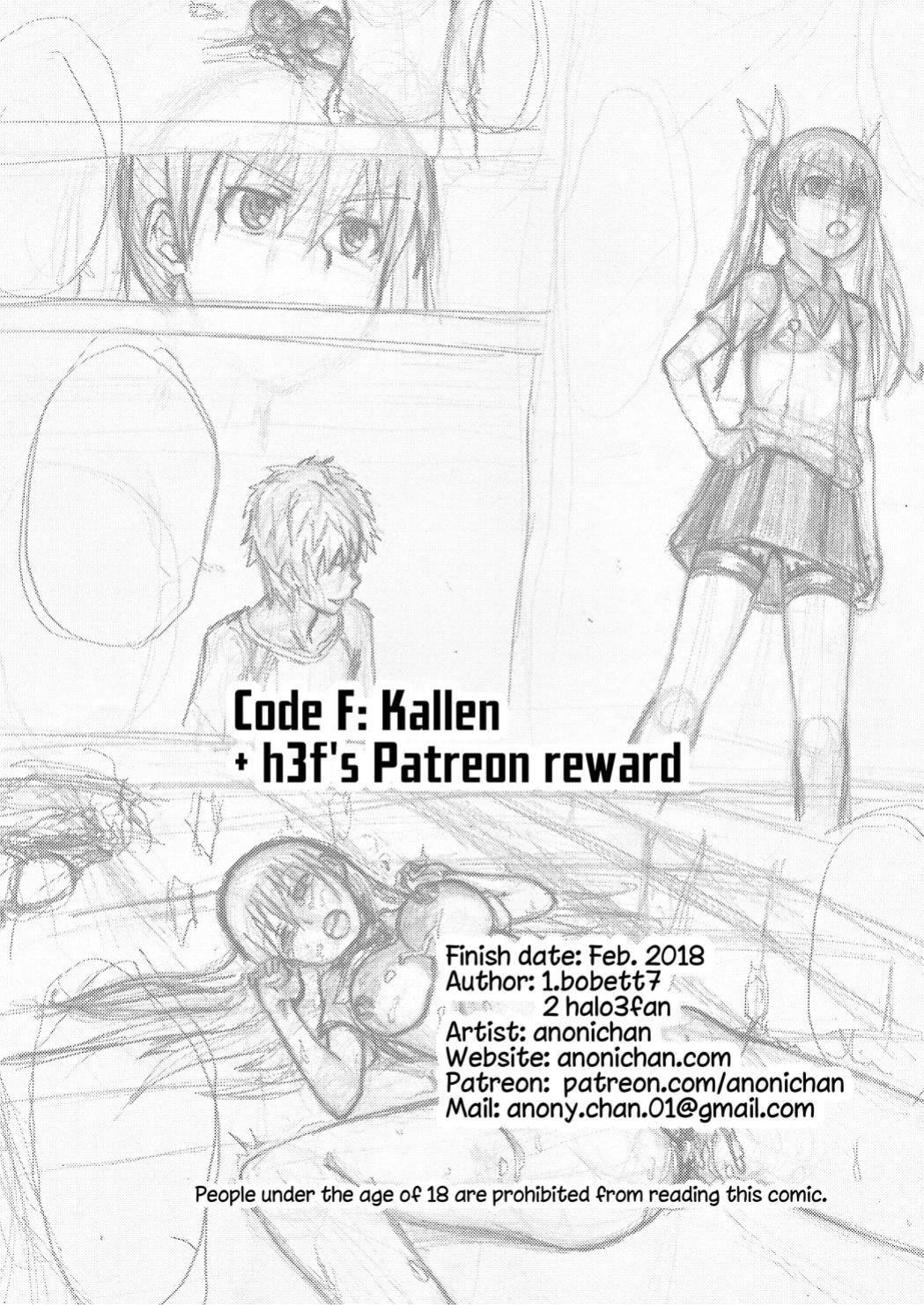[Anoni-chan] Code F: Kallen & h3f's patreon reward