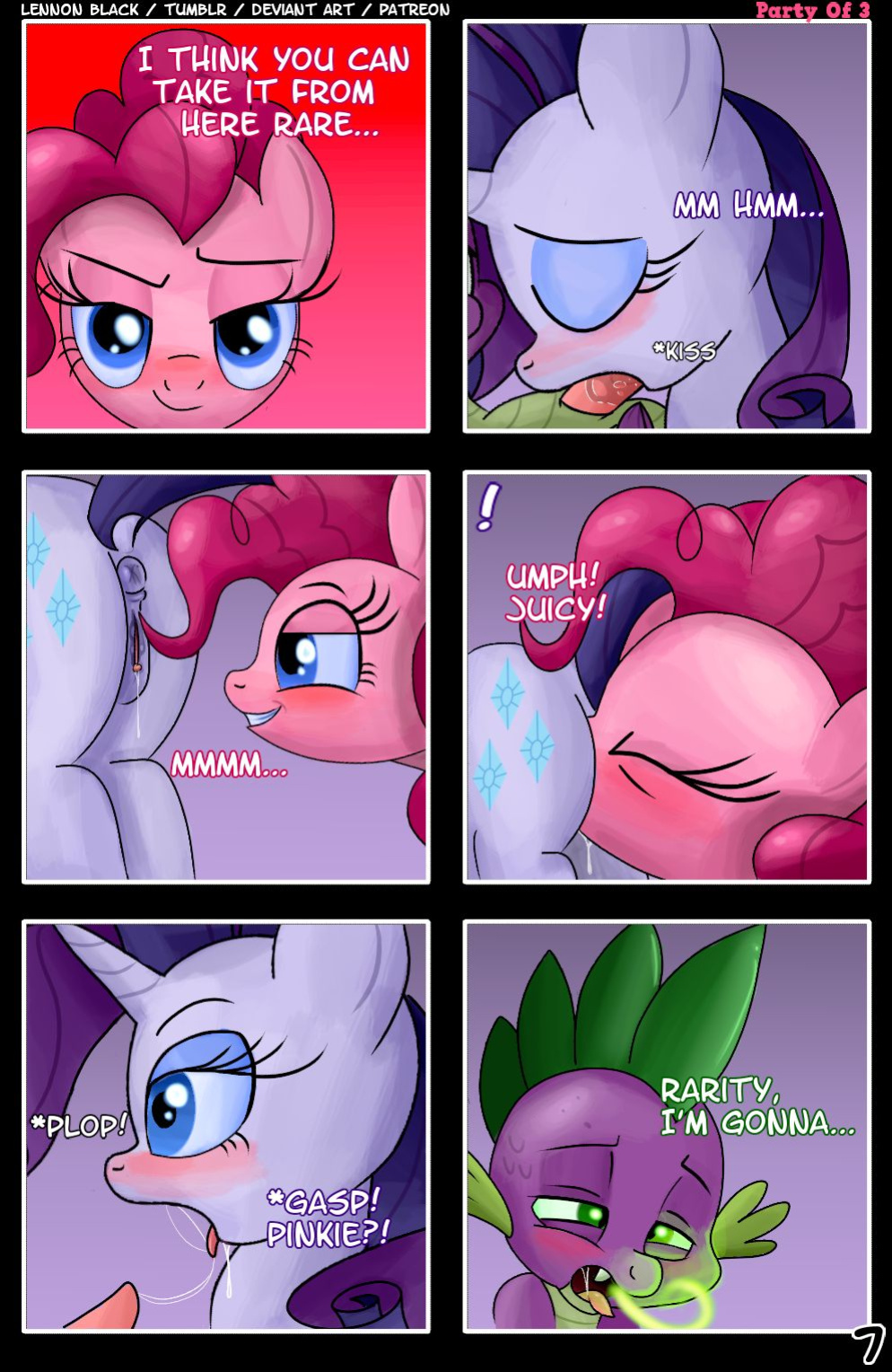 [Lennon Black] Party of 3 (My Little Pony: Friendship is Magic)