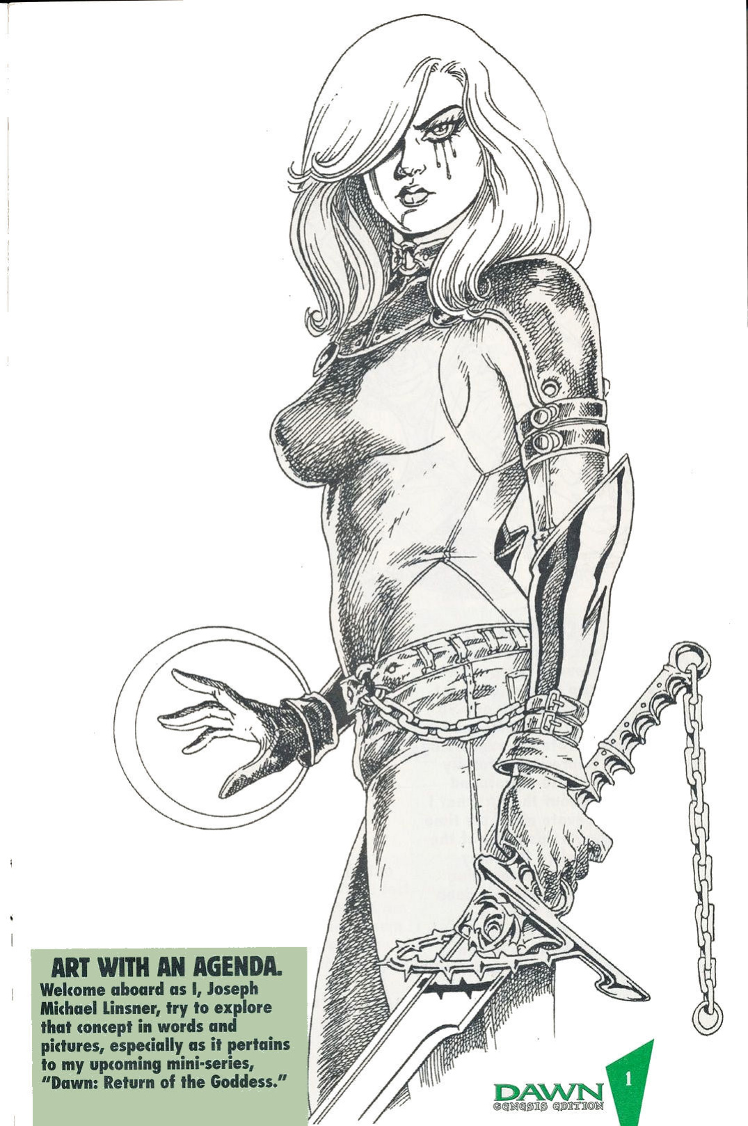 J. MICHAEL LINSNER - 1999 DAWN GENESIS EDITION SKETCHBOOK