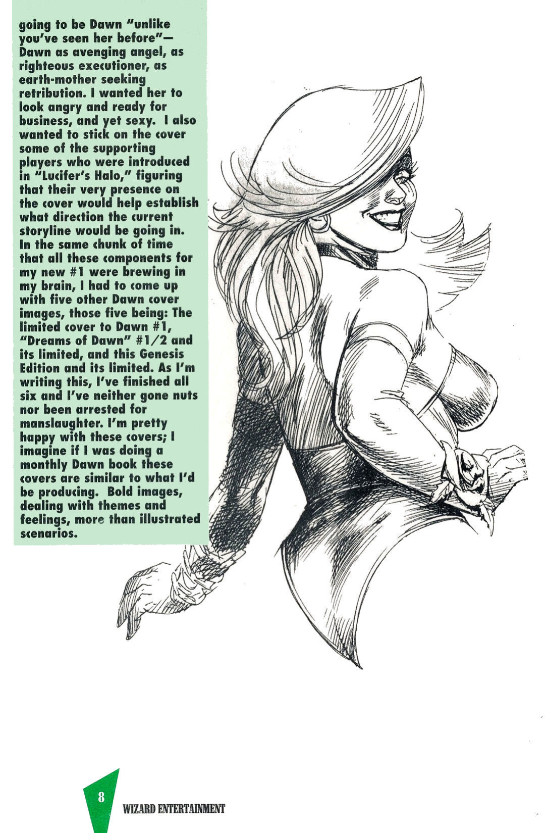 J. MICHAEL LINSNER - 1999 DAWN GENESIS EDITION SKETCHBOOK