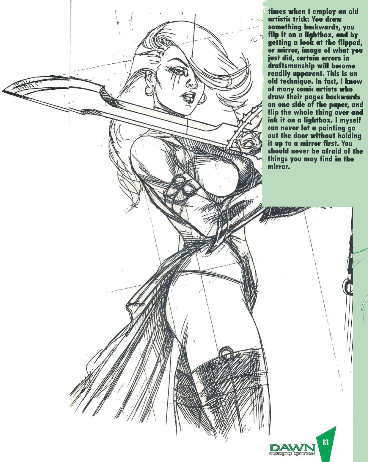 J. MICHAEL LINSNER - 1999 DAWN GENESIS EDITION SKETCHBOOK