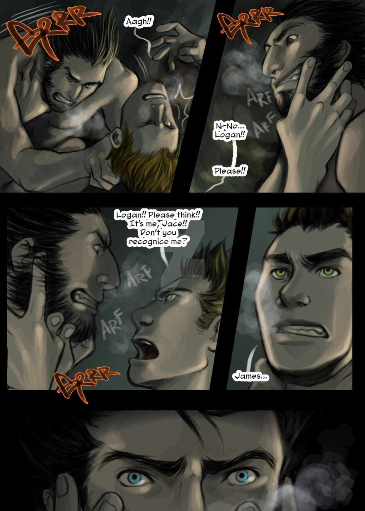 Wolverine and Nightwolf (by slashpalooza)