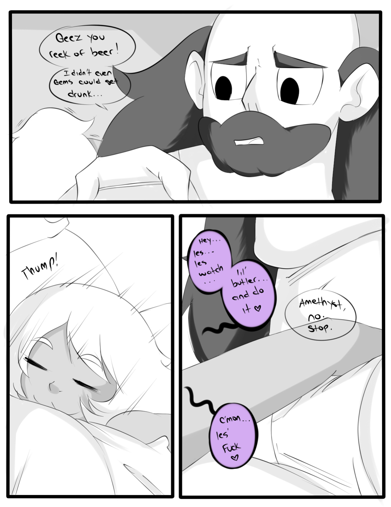 [Inuyuru] Amethyst's drinking problem (steven universe)