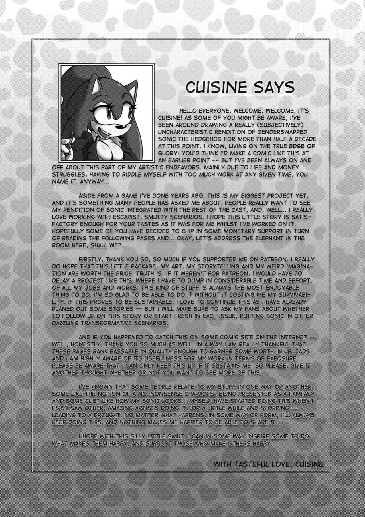 [Cuisine] Unbreakable Bond (Sonic the Hedgehog)