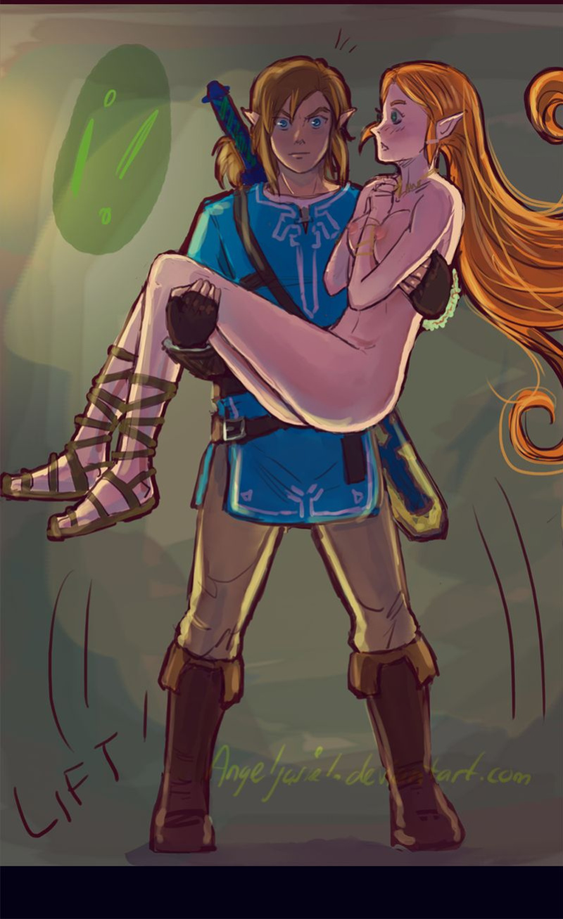 [Angeljasiel] just a random zelink comic (The Legend of Zelda: Breath of the Wild)
