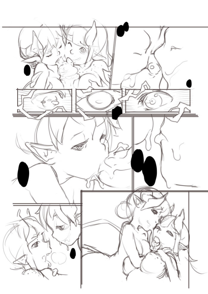 [Norasuko] Locking Horns_original sketches.