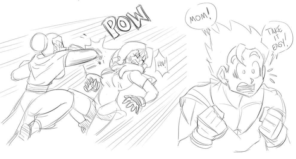 [Funsexydragonball] Videl meets Chichi (Dragon Ball Z)