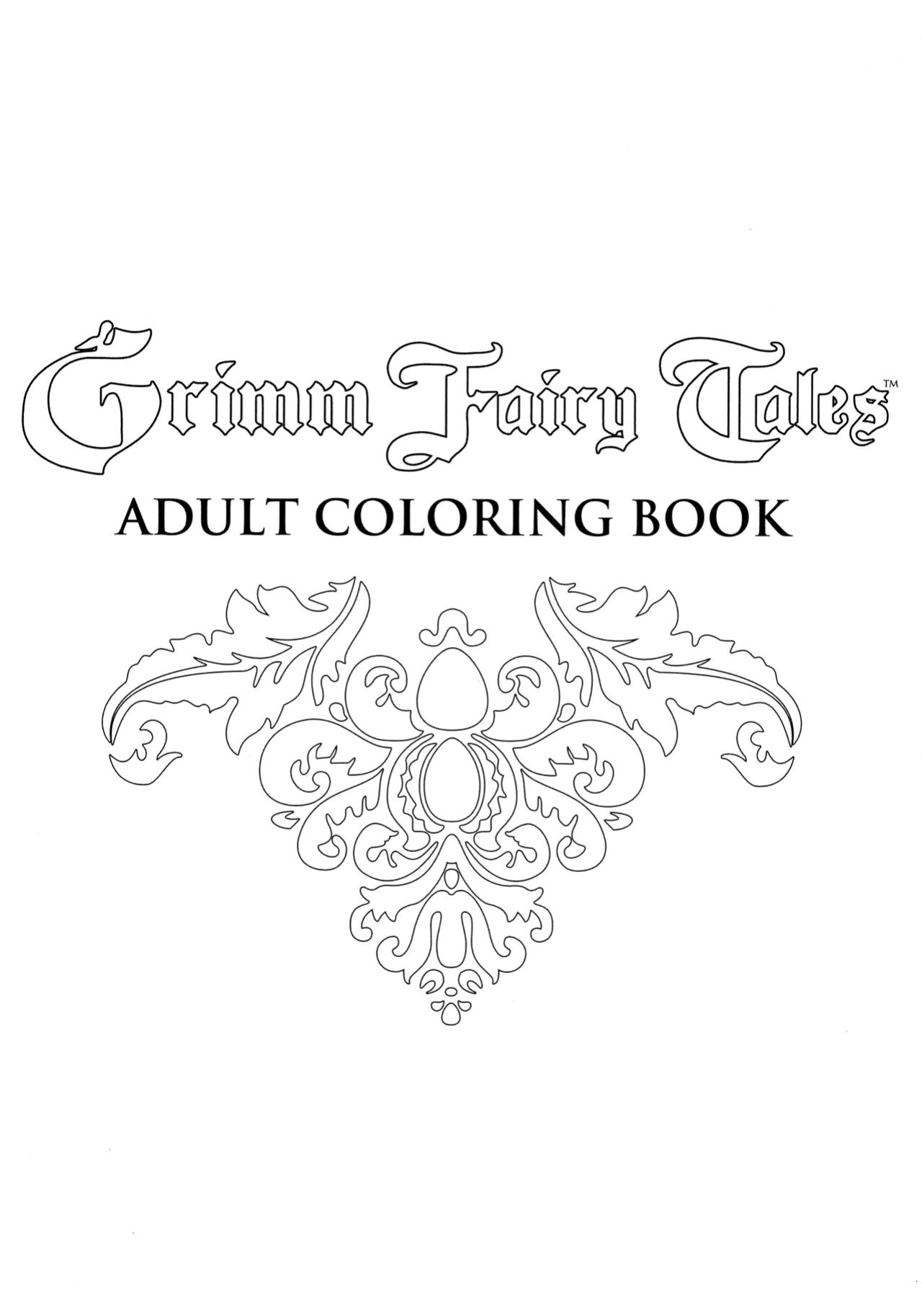 Grimm Fairy Tales Adult Coloring Book