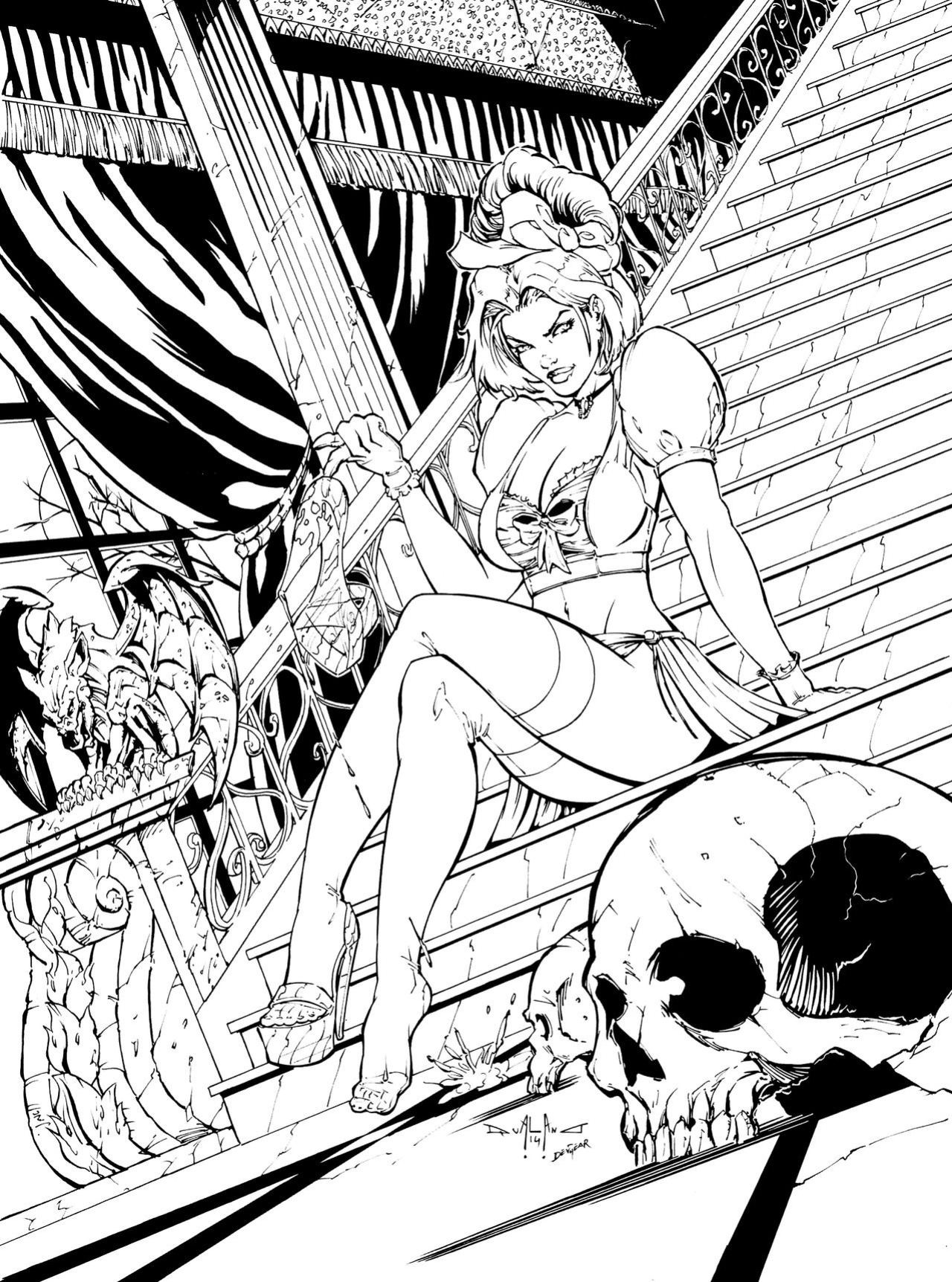 Grimm Fairy Tales Adult Coloring Book