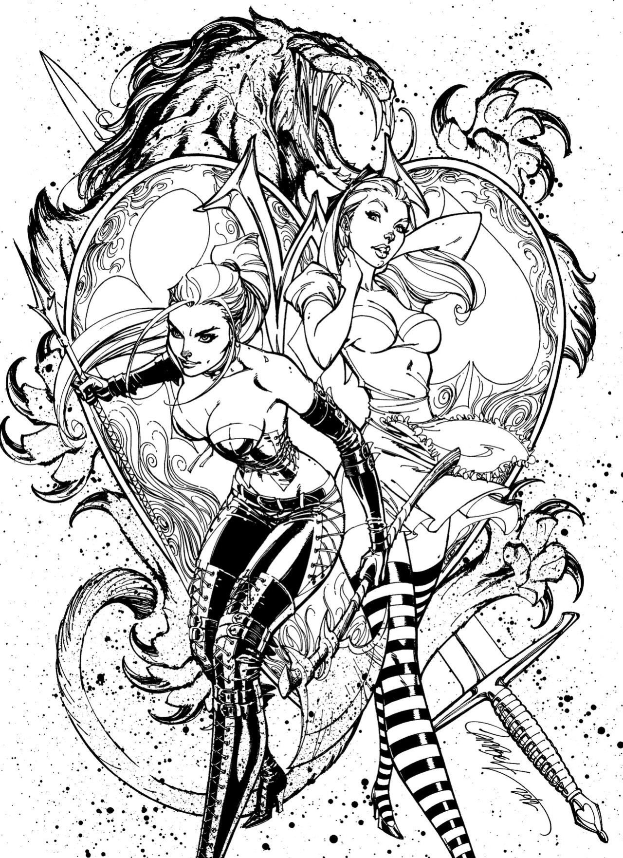 Grimm Fairy Tales Adult Coloring Book