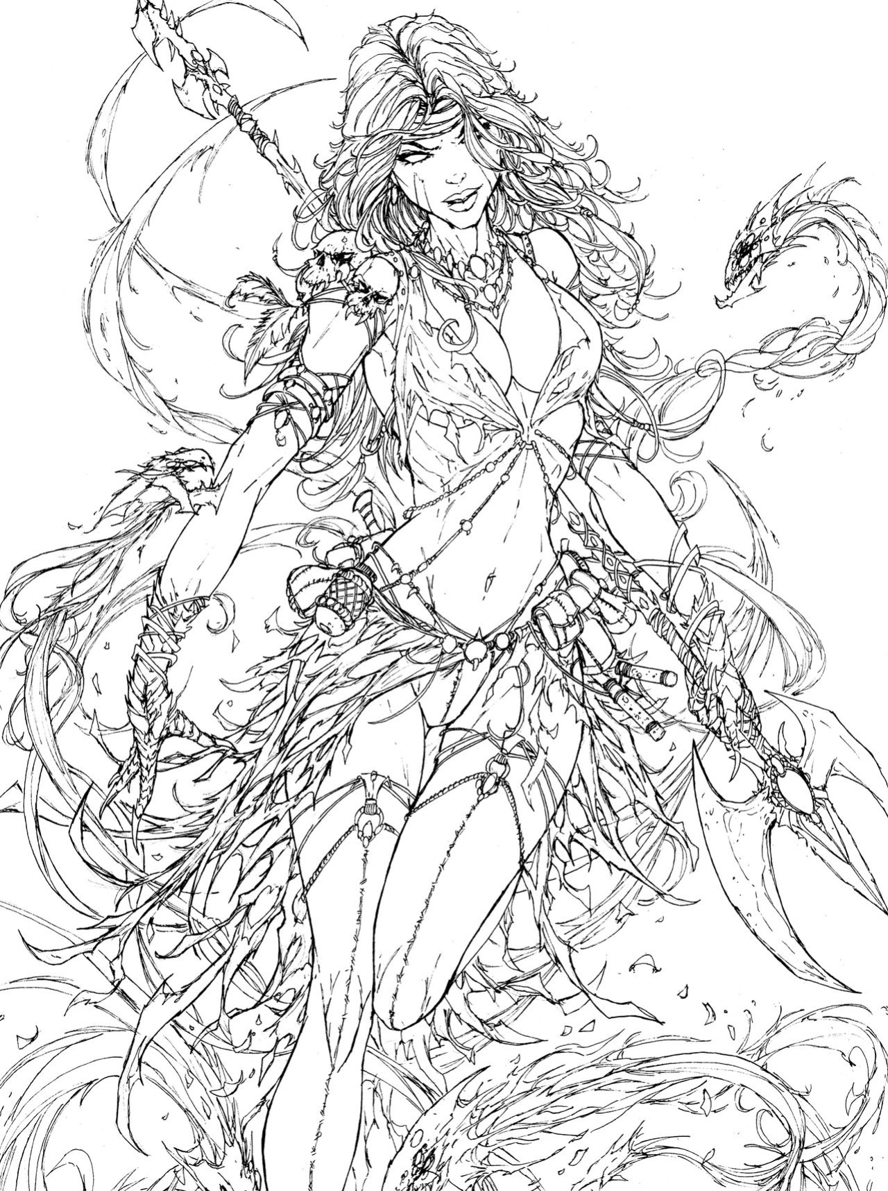 Grimm Fairy Tales Adult Coloring Book