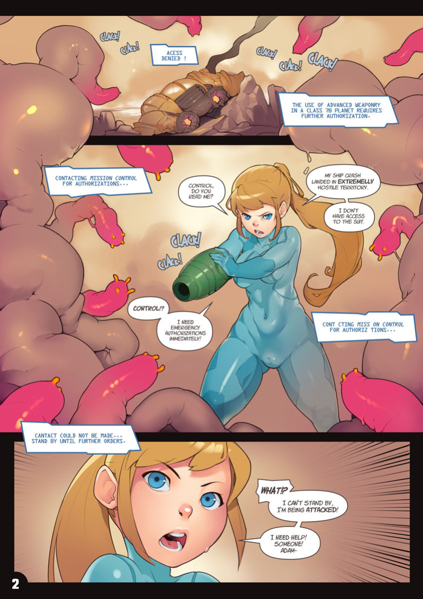 [Norasuko] Stranded (Metroid) (ENG) + original sketches.