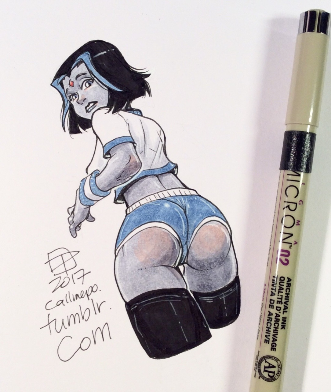 Callmepo - Short Shorts + Virgin Killer Sweater