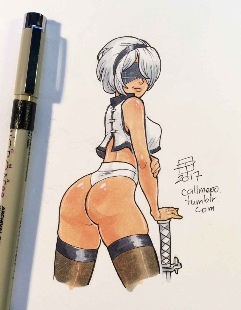 Callmepo - Short Shorts + Virgin Killer Sweater