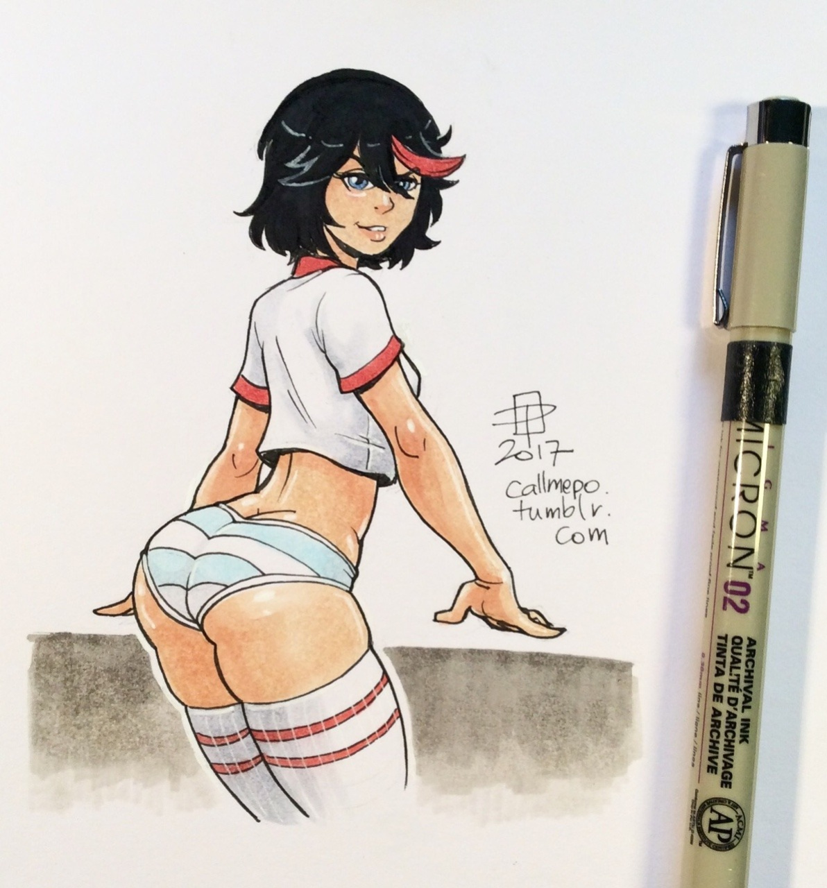 Callmepo - Short Shorts + Virgin Killer Sweater