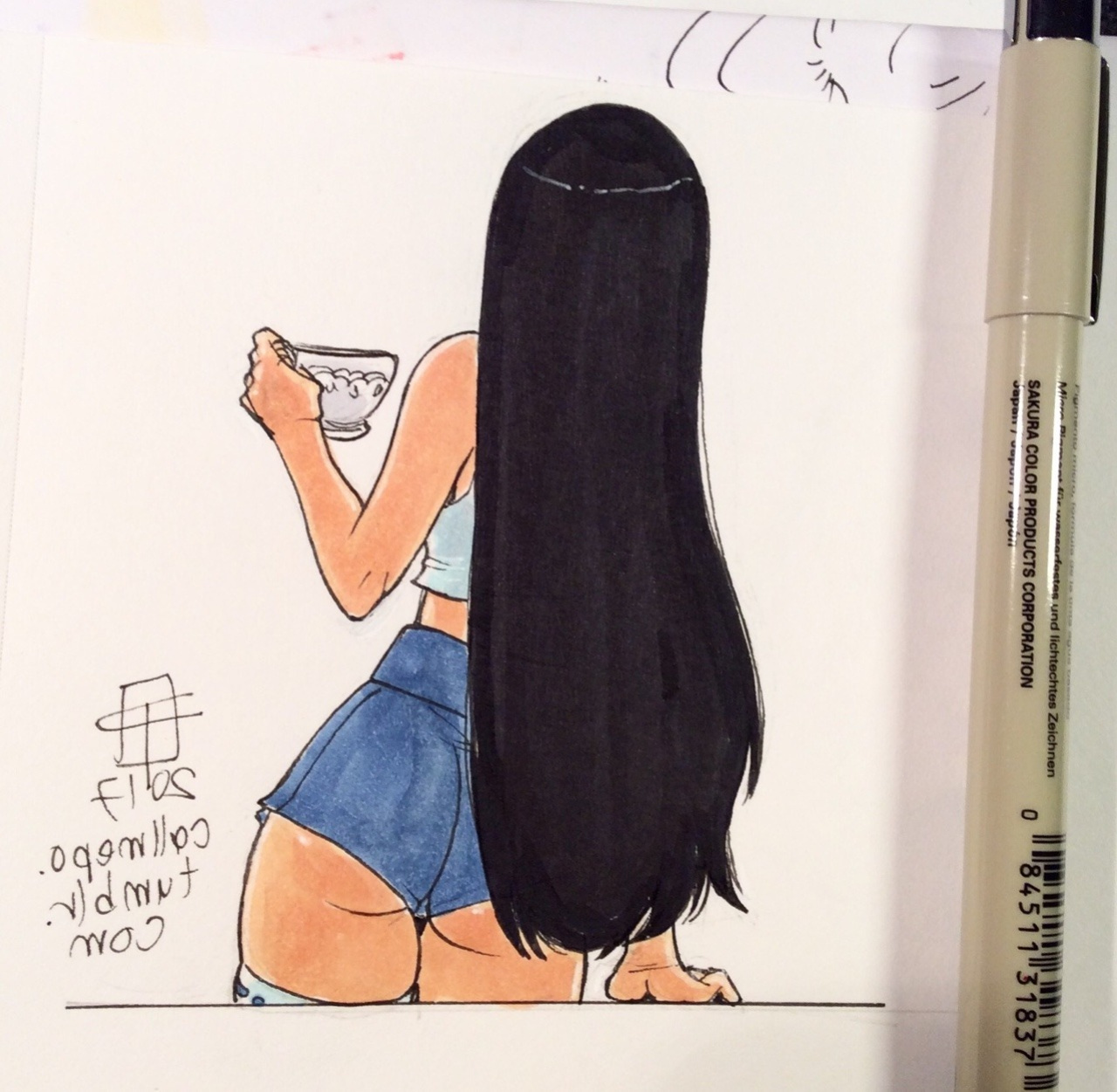 Callmepo - Short Shorts + Virgin Killer Sweater